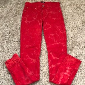 Red Hudson skinny jeans